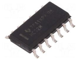 IC: digital | OR | Channels: 4 | IN: 2 | SMD | SO14 | Series: HC | 2÷6VDC