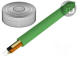 Wire: polimer optical fiber | Kind: HITRONIC® POF | Øcable: 7.8mm