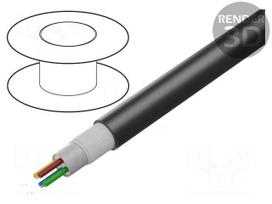 Wire: fibre-optic | Kind: EXO-G0 | Øcable: 5.9mm | Number of fibers: 4