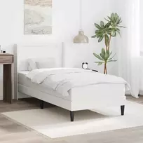 Čiužinys Lovos rėmas su čiužiniu Balta 100 x 200 cm Dirbtinė oda