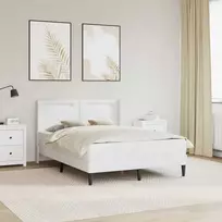 Čiužinys Lovos rėmas su čiužiniu Balta 140 x 190 cm Dirbtinė oda