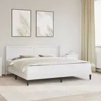 Čiužinys Lovos rėmas su čiužiniu Balta 180 x 200 cm Dirbtinė oda