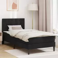 Čiužinys Lovos rėmas su čiužiniu Juodas 90 x 200 cm Aksomas
