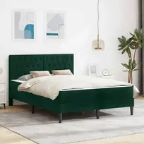 Čiužinys Lovos rėmas su čiužiniu Tamsiai žalia 160 x 200 cm Aksomas