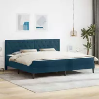 Čiužinys Lovos rėmas su čiužiniu Mėlyna 180 x 200 cm Aksomas