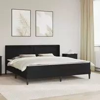 Čiužinys Lovos rėmas su čiužiniu Juodas 180 x 200 cm Dirbtinė oda