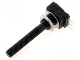 Potentiometer: shaft | single turn | 2.5MΩ | 200mW | THT | 6mm | plastic