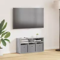 TV staliukas Žemas stalas su stalčių Pilkas Sonoma 72 x 22,5 x 38 cm
