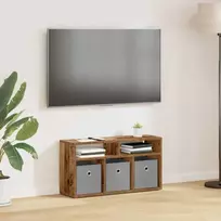TV staliukas Žemas stalas su stalčių Senas medis 72 x 22,5 x 38 cm