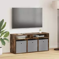 TV staliukas Žemas stalas su stalčių Rūkyta ąžuolas 102 x 32 x 48,5 cm