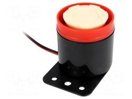 Sound transducer: piezo siren | 350mA | Ø: 55mm | 12VDC | L: 55mm