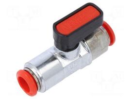 Mechanical ball valve | Temp: -20÷80°C | Mat: nickel plated brass