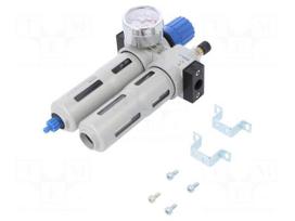 Air preparation set | G 1/4" | inside | 1700l/min | 20um | -10÷60°C