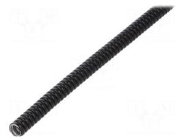 Protective tube | ØBraid : 10mm | galvanised steel | black | Len: 50m
