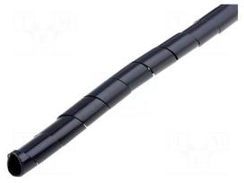 Spiral wrapping | ØBundle : 5÷20mm | polyetylene | black | L: 10m