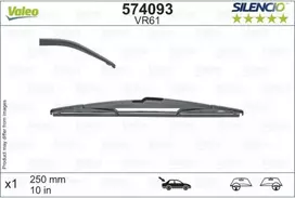 Galinis valytuvas Valeo Silencio Rear VR61, 250 mm