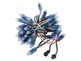 Module: LED | Colour: RGB | No.of diodes: 50 | Ø12mm | 5V | Mounting: THT