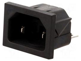 Connector: AC supply | socket | male | 10A | 250VAC | IEC 60320 | C18