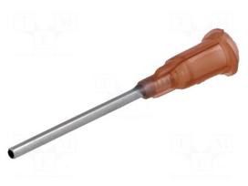 Needle: steel | 1" | Size: 15 | straight | 1.37mm | Mounting: Luer Lock