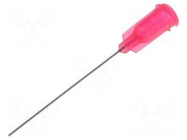 Needle: steel | 1.5" | Size: 25 | straight | 0.25mm | Mounting: Luer Lock