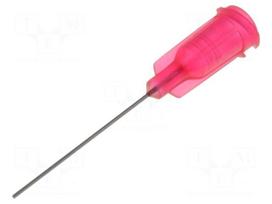Needle: steel | 1" | Size: 25 | straight | 0.25mm | Mounting: Luer Lock