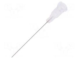 Needle: steel | 1.5" | Size: 27 | straight | 200um | Mounting: Luer Lock
