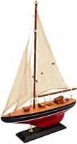 Mirtop Medinis burlaivio modelis 30x42 cm – elegantiška jūrinė dekoracija