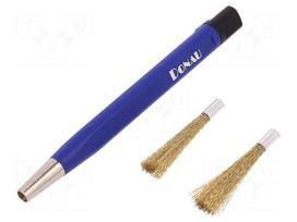 Tool: brush | brass wire | L: 120mm | Ø: 4mm
