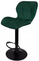 Re Stock Furniture Aksominė baro kėdė „Bona“, žalia