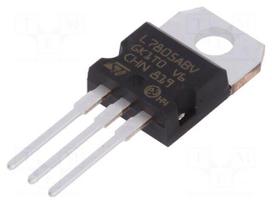 IC: voltage regulator | linear,fixed | 5V | 1.5A | TO220AB | THT