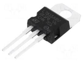 IC: voltage regulator | linear,fixed | 15V | 1.5A | TO220AB | THT
