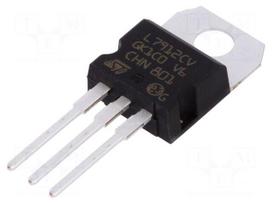 IC: voltage regulator | linear,fixed | -12V | 1.5A | TO220AB | THT