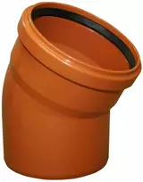 Instalplast Alkūnė PVC 160mm 30° Ruda