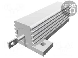 Resistor: wire-wound | with heatsink | screw | 2.2kΩ | 50W | ±5%