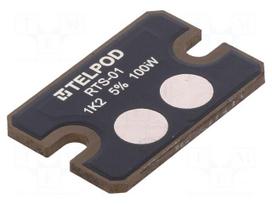 Resistor: thick film | screw | 1.2kΩ | 100W | ±5% | 38x25x2mm | 100ppm/°C