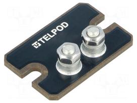 Resistor: thick film | screw | 1.5kΩ | 100W | ±5% | 38x25x2mm | 100ppm/°C