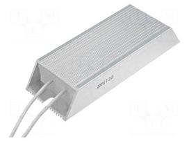 Resistor: wire-wound | with heatsink | 220Ω | 200W | ±5% | 165x60x30mm