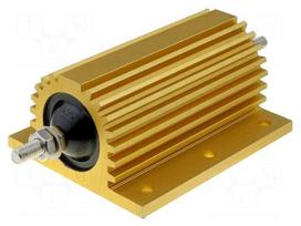 Resistor: wire-wound | with heatsink | screw | 100mΩ | 200W | ±5%