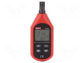 Meter: thermo-hygrometer | Sampling: 1x/s | -10÷60°C | Accur: ±1,0°C