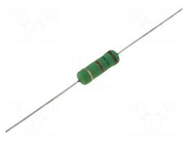 Resistor: wire-wound | high voltage | THT | 1.5kΩ | 2W | ±5% | Ø5.5x16mm