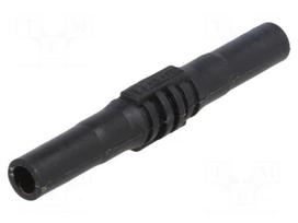 Socket | 4mm banana | 15A | 1kV | black | insulated | 63.5mm