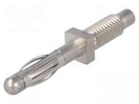Plug | 4mm banana | 32A | 70VDC | 38.5mm | Plating: nickel plated