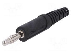 Plug | 4mm banana | 32A | 70VDC | black | non-insulated