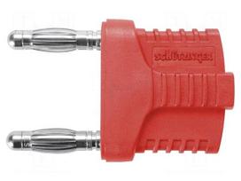 Stackable safety shunt | banana 4mm socket,banana 4mm plug x2