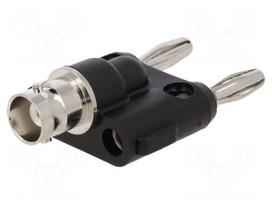 Adapter | BNC socket,banana 4mm plug x2 | 500VAC