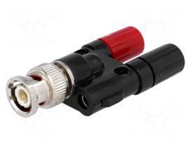 Adapter | 60VDC | BNC plug,banana 4mm socket x2
