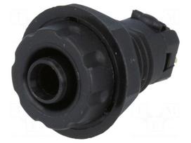 Socket | 4mm banana | 30A | 1kVDC | black