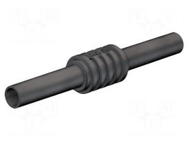 Adapter,socket | 4mm banana | 32A | 1kV | 62.5mm | black