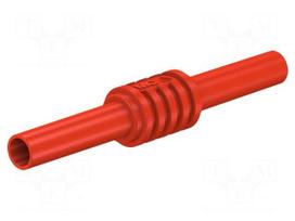 Adapter,socket | 4mm banana | 32A | 1kV | 62.5mm | red