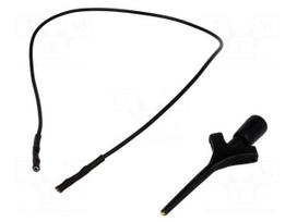 Clip-on probe | pincers type | 2A | 60VDC | black | Grip capac: max.2mm